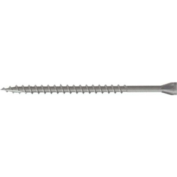 Deck Screw, 2-1/2 in, Trim Head, Square Drive, 1500 PK